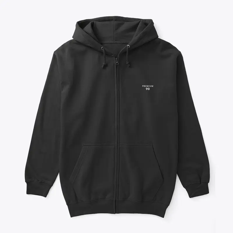 Premium90 Unisex Zip Hoodie